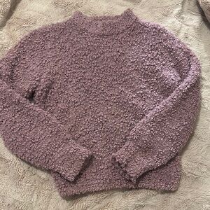 SO Kids Sweater in Textured Purple